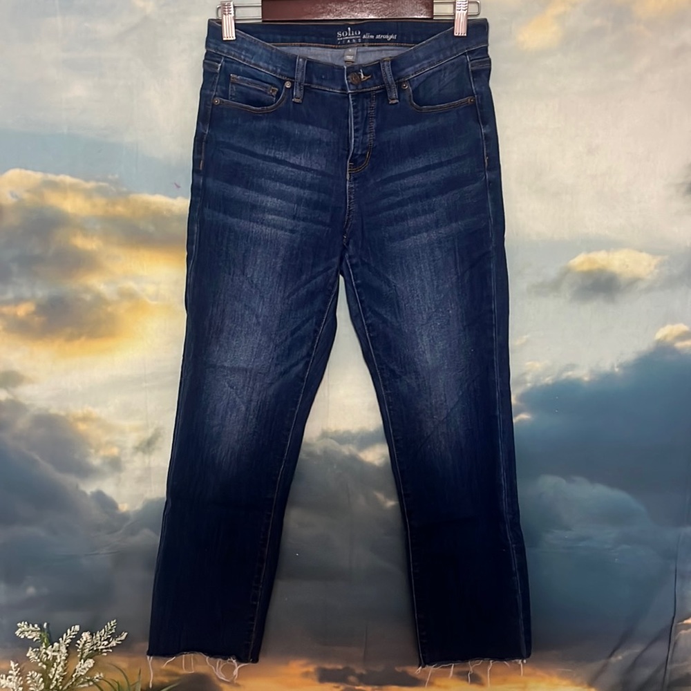 Slim Straight Dark Wash Jeans